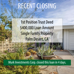 Palm Desert Bridge Loan Funding